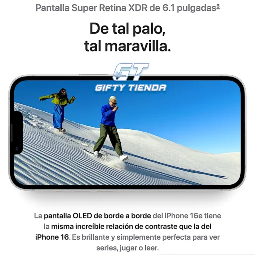 IPHONE-16E-128-GB-PANTALLA OLED DE BORDE A BORDE-GIFTY-TIENDA-IMPORTADORES-DE-IPHONE-Y-MACBOOK-APPLE-EN-ARGENTINA-PIC